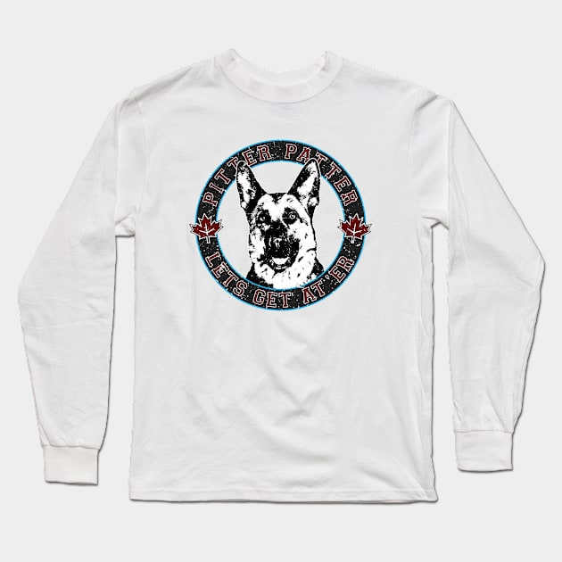 Pitter Patter Lets Get At Er (Blue - Worn) [Rx-TP] Long Sleeve T-Shirt by Roufxis